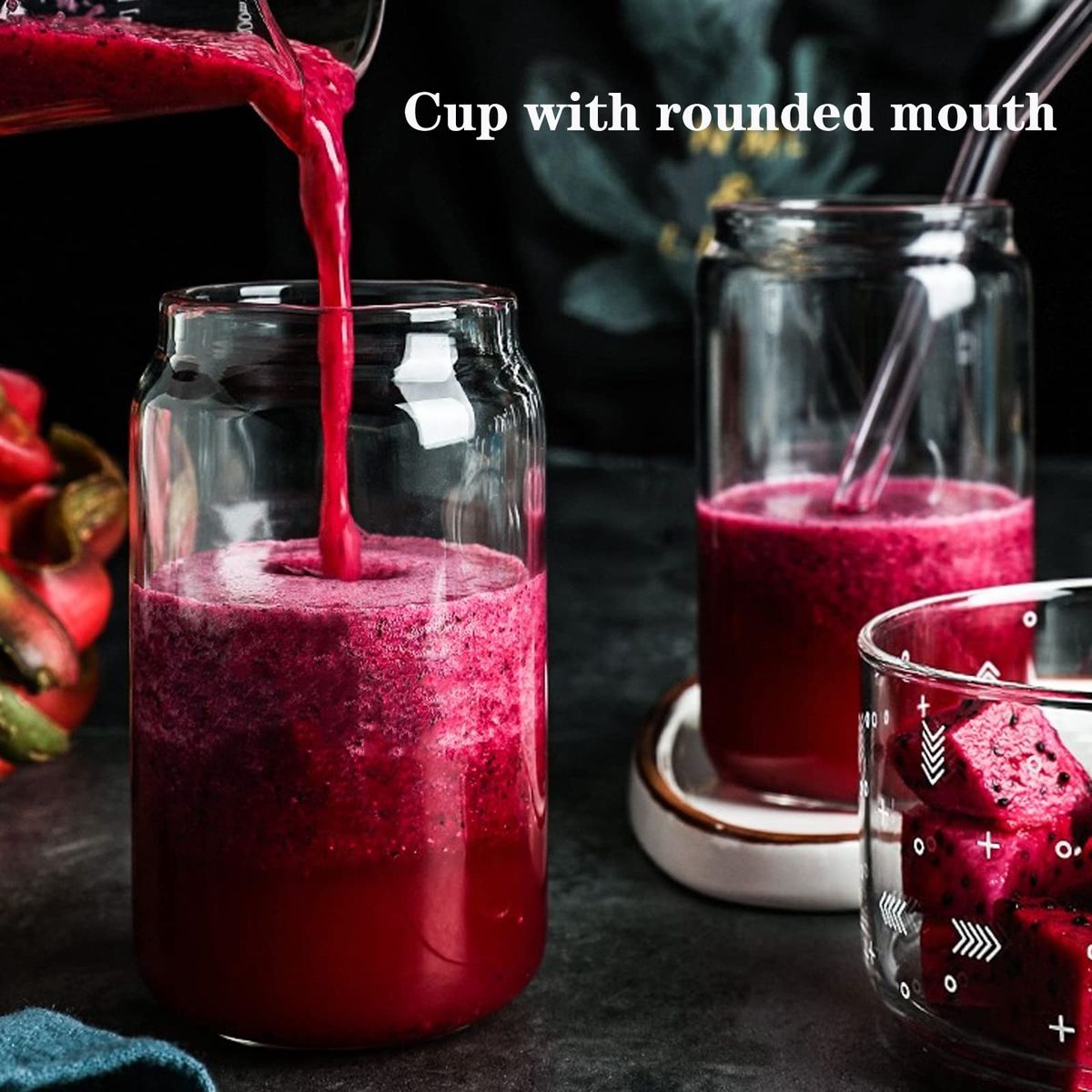 Personalised Glass with Bamboo Lid