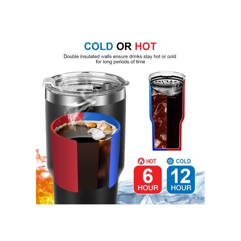 850ml Personalised Tumbler Stainless Steel Vacuum Insulated Coffee Ice Cup